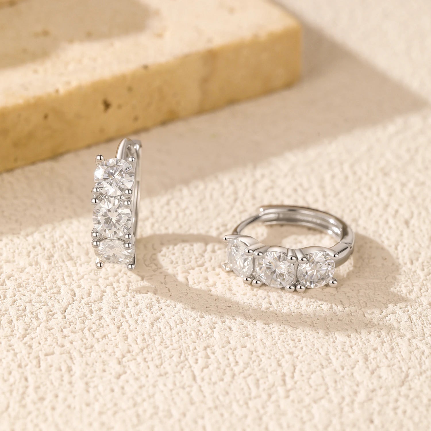 Luxe Moissanite Huggies