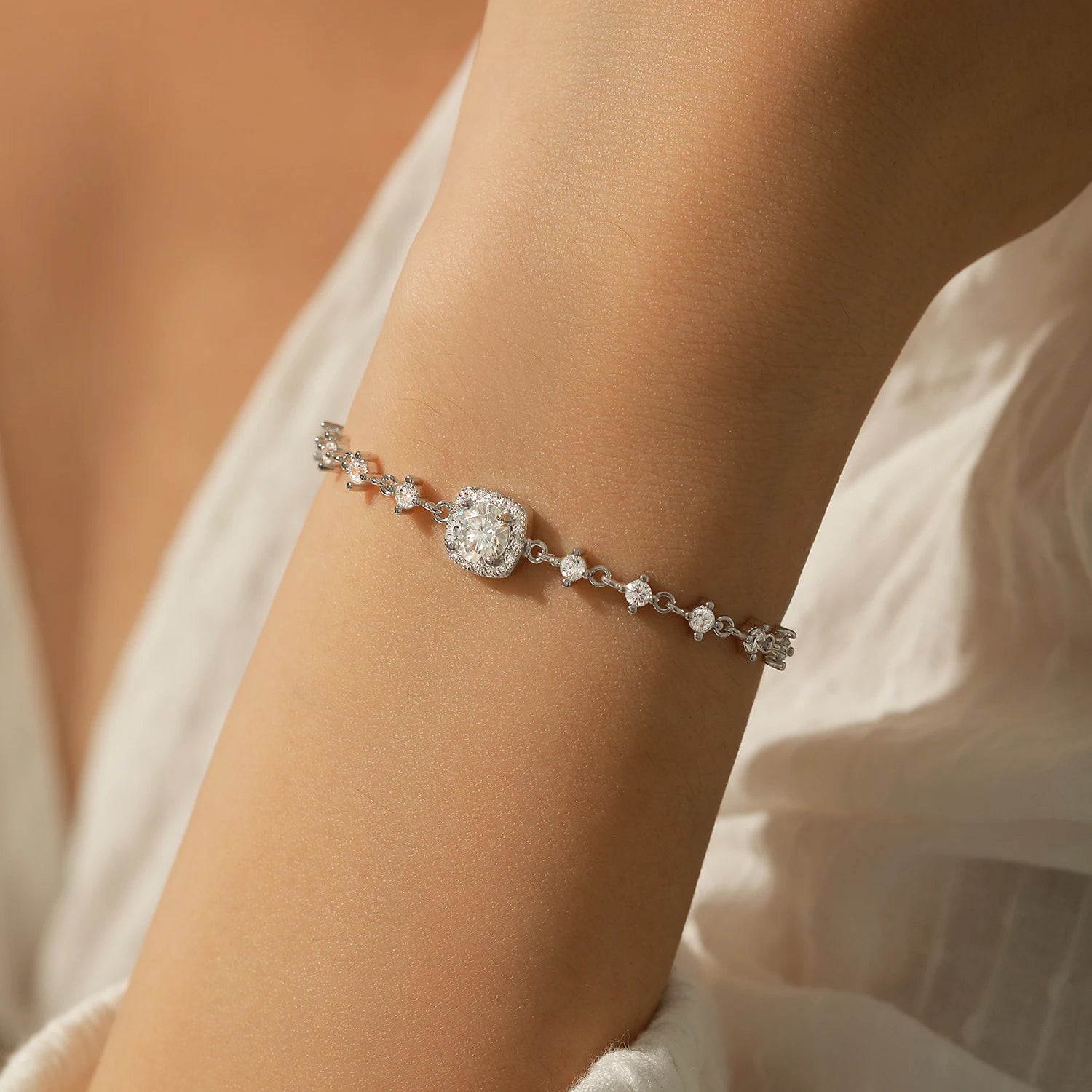 Midnight Moissanite Bracelet