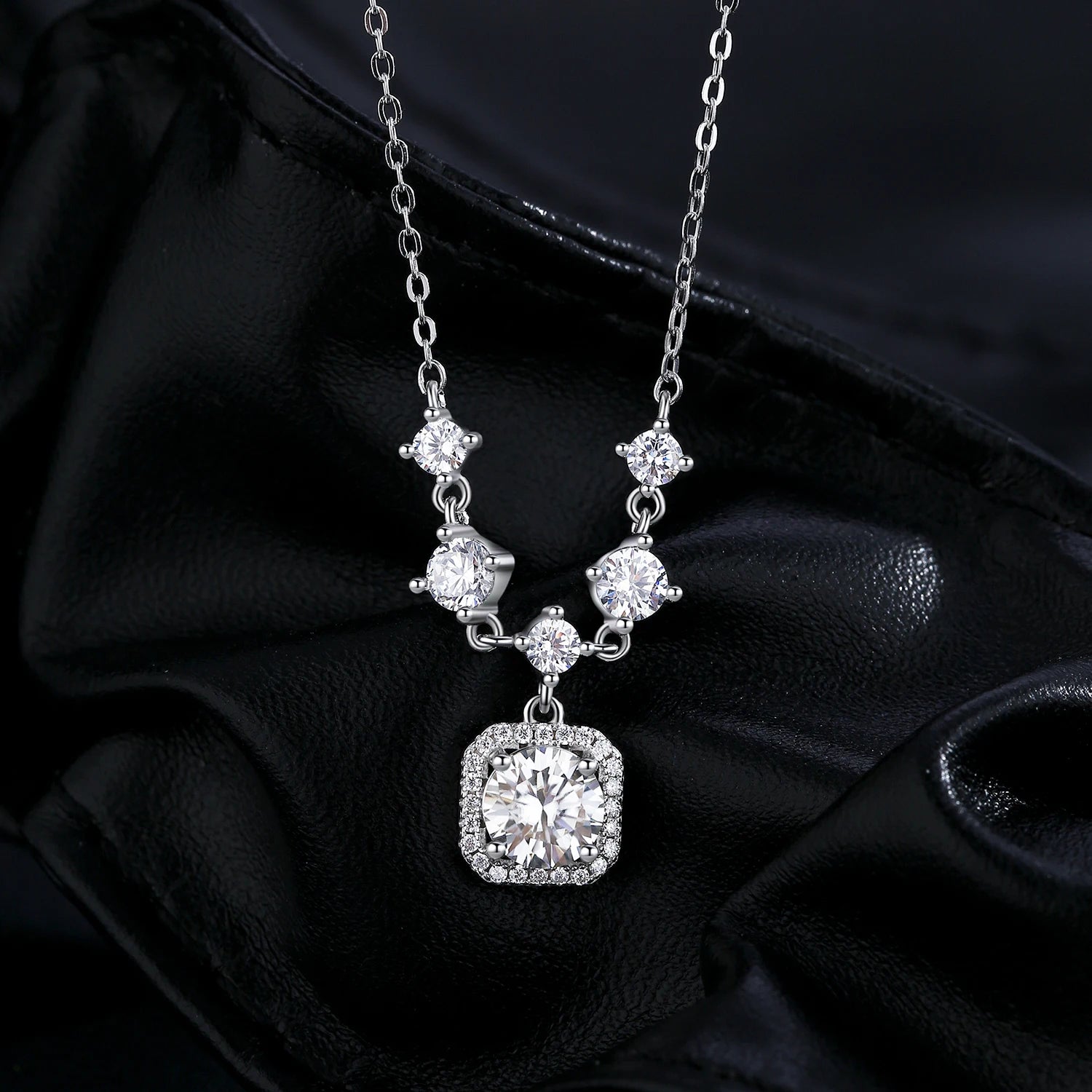 Midnight Moissanite Necklace