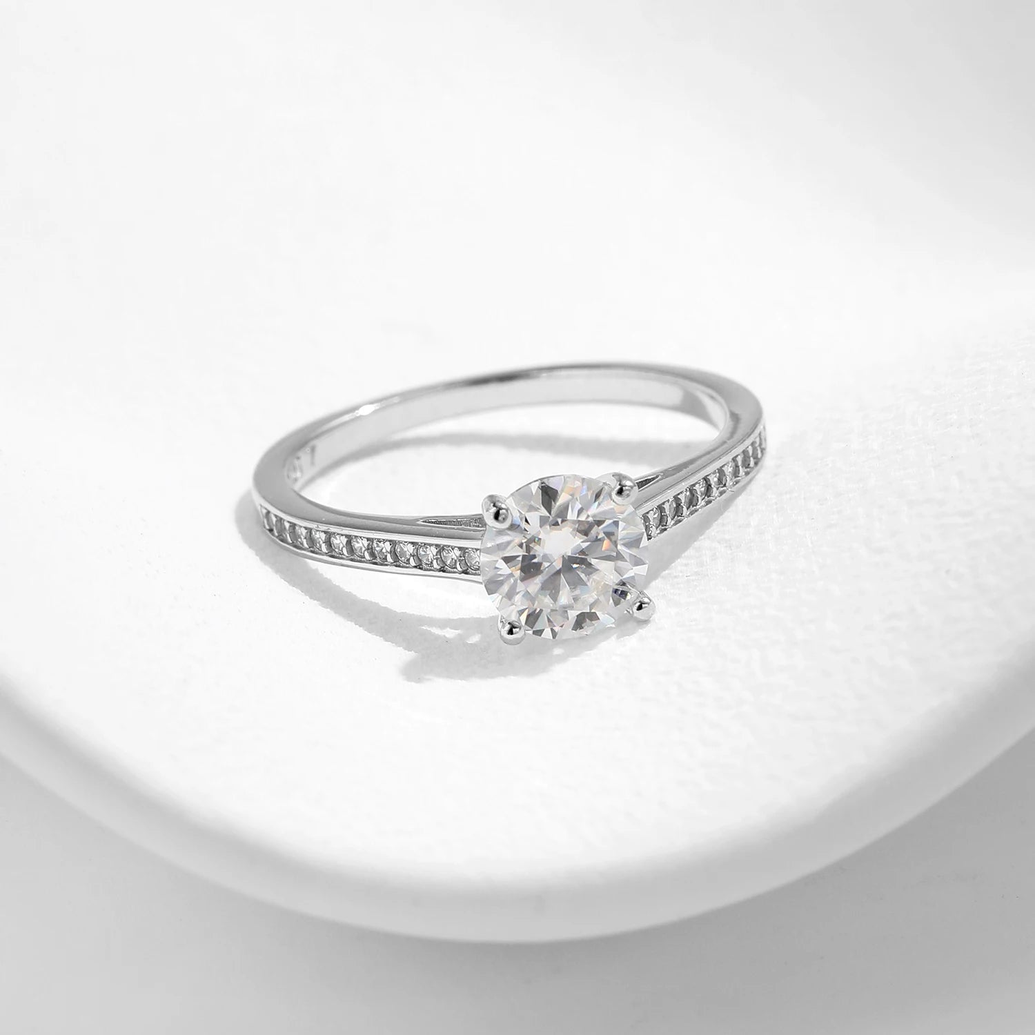 Radiant Moissanite Ring