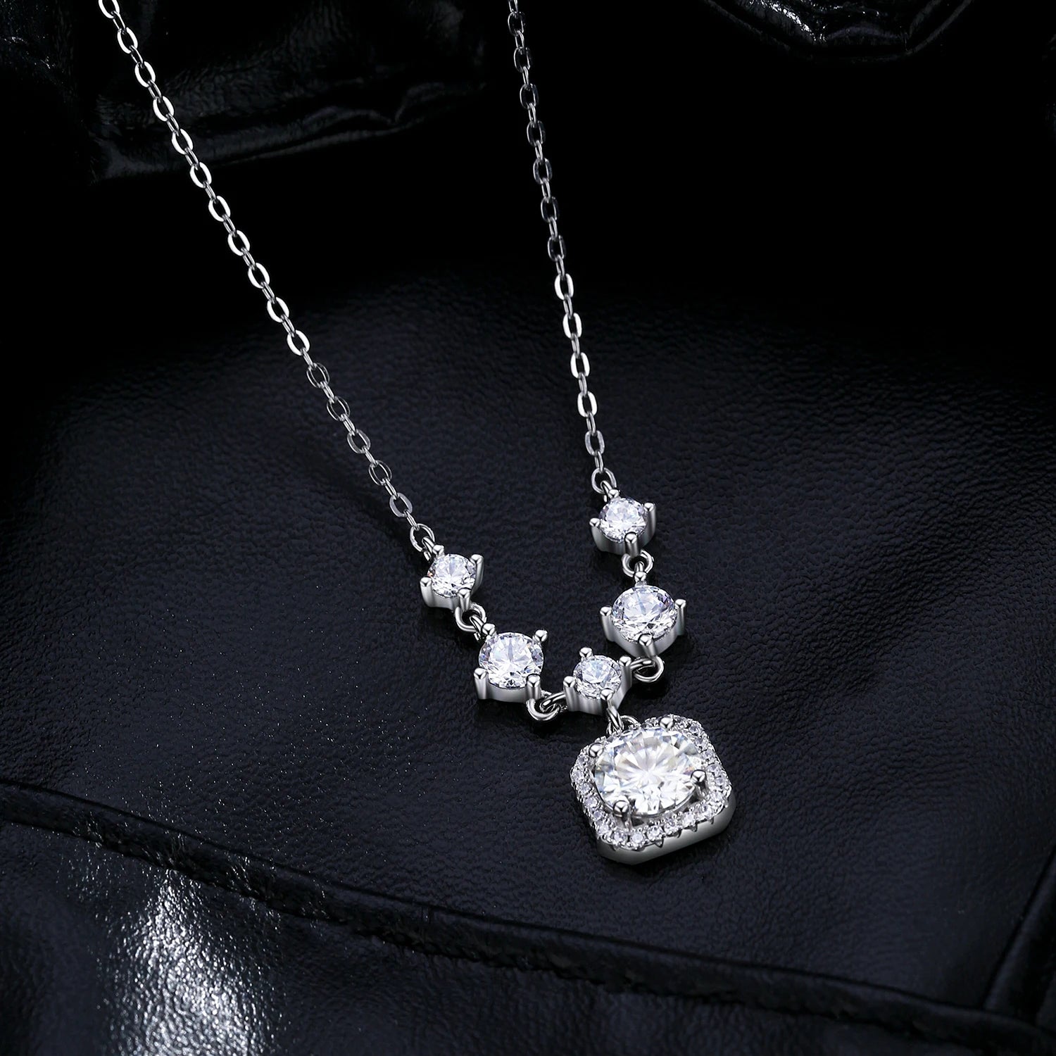 Midnight Moissanite Necklace