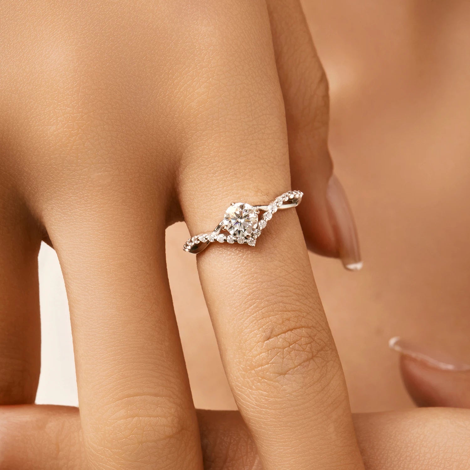 Aurelle Moissanite Ring