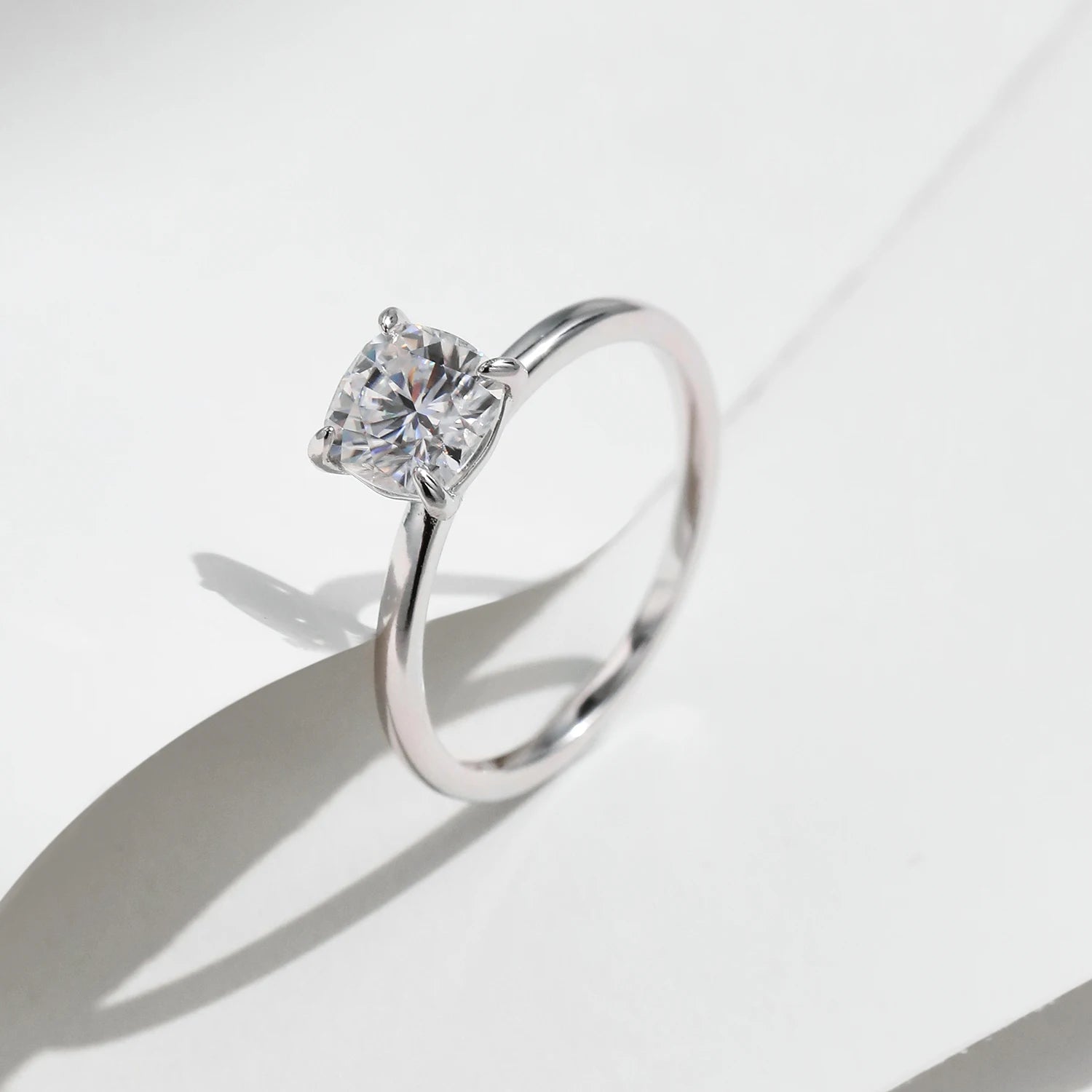 Solitaire Moissanite Ring