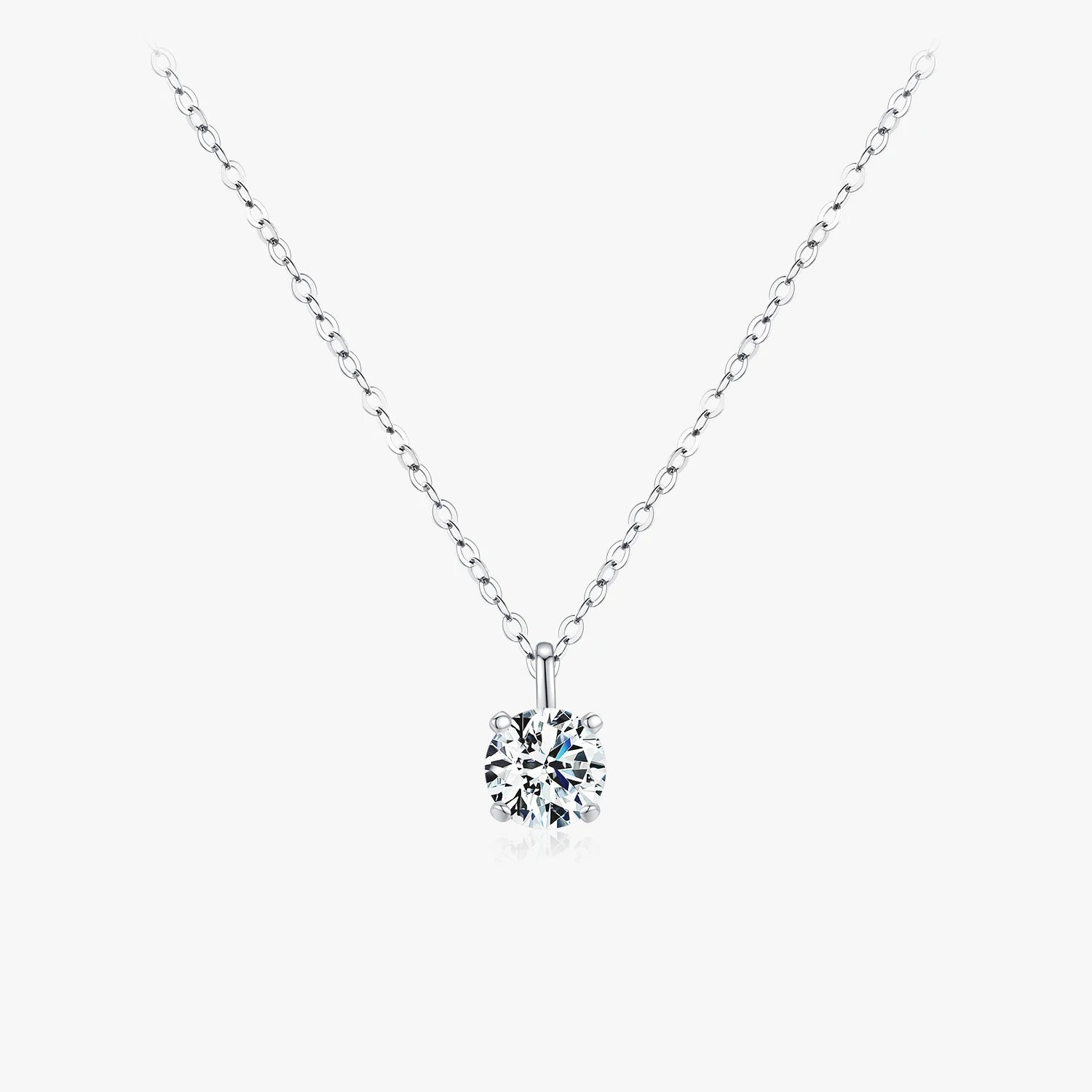 Floating Moissanite Necklace