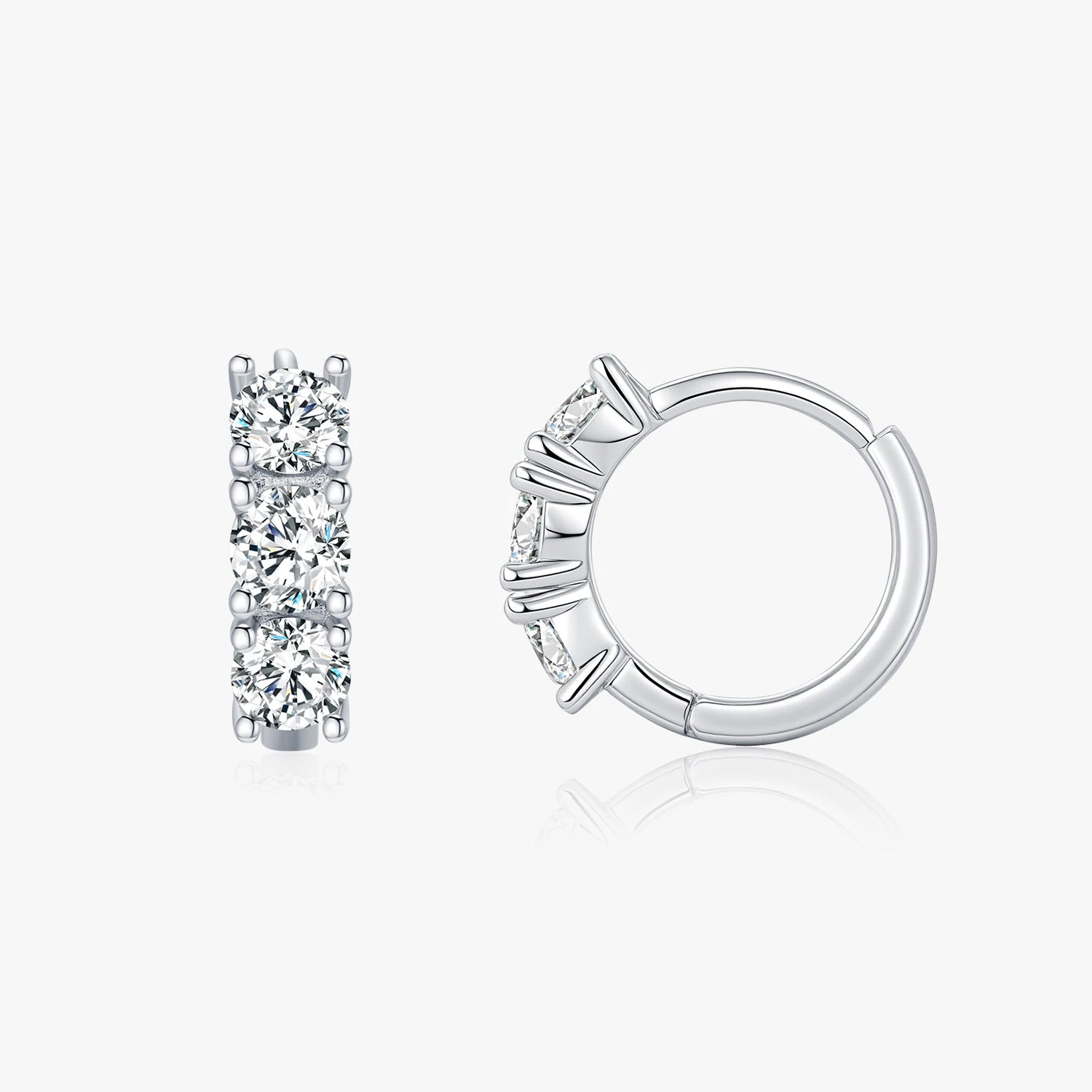 Luxe Moissanite Huggies