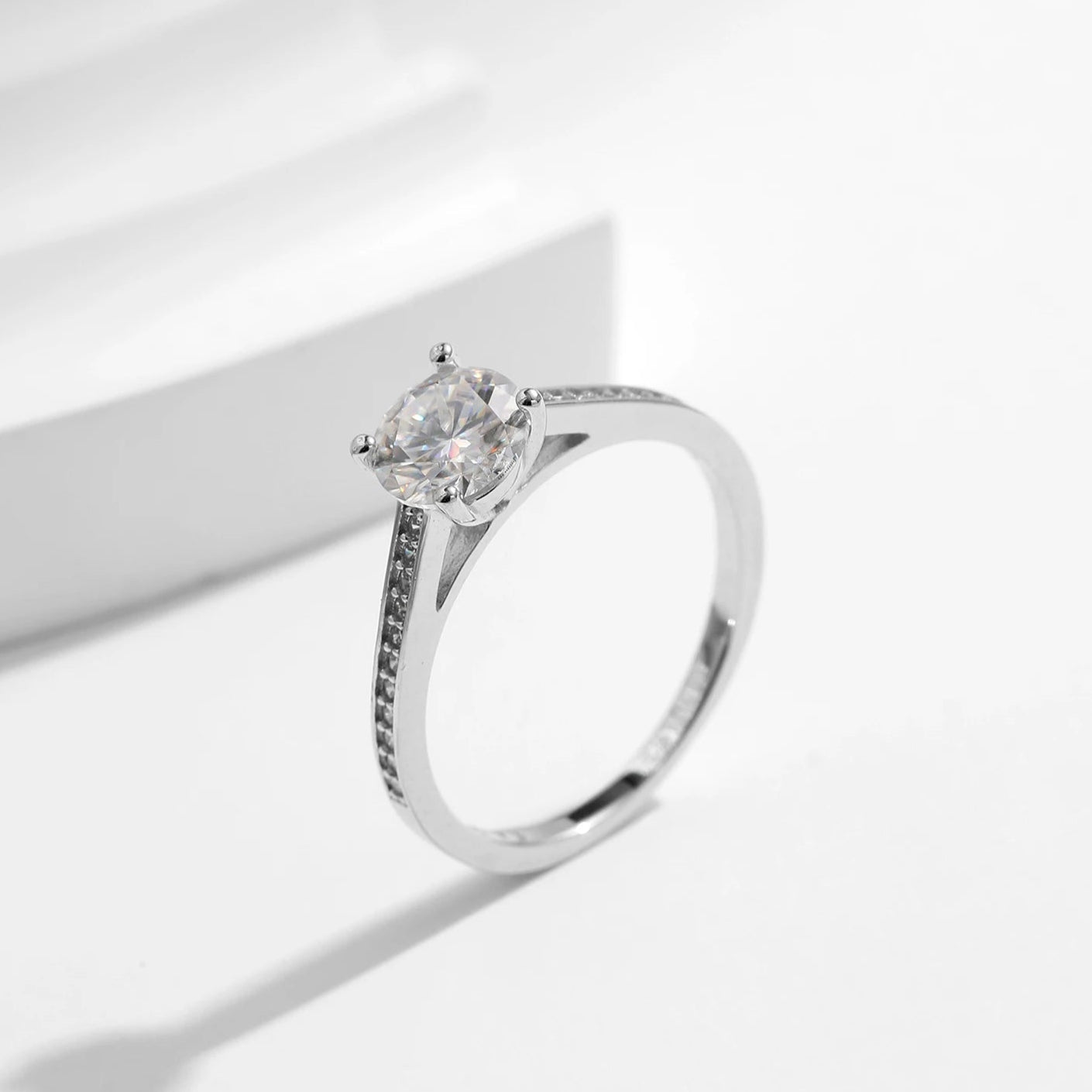Radiant Moissanite Ring